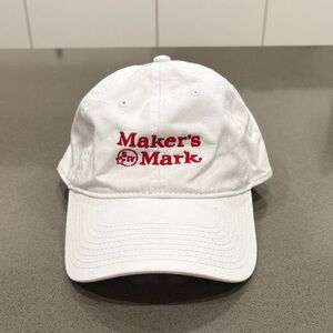 Makers Mark White Baseball Cap